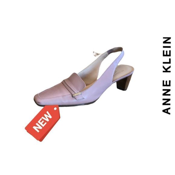 Anne Klein iFlex‎ Leather Sling-back Dress Pump, Soft Pink Size 6, 2” Hee… - Picture 1 of 10